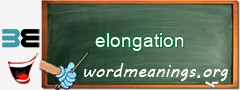 WordMeaning blackboard for elongation